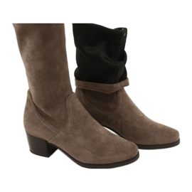 Bottes café stretch femme Caprice 25506-41 306 brun 6