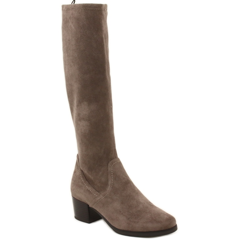Bottes café stretch femme Caprice 25506-41 306 brun 2