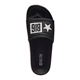 Chaussons de plage en caoutchouc noir Big Star DD274A266 1