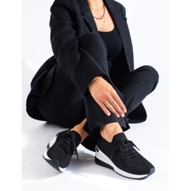 SHELOVET Baskets de sport noires 1