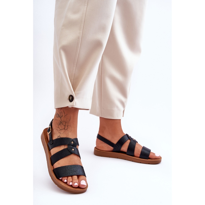 PG1 Sandales brillantes pour femmes Catalia noires 1