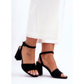 Sandales à talons hauts en daim noir Harriet le noir 4