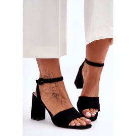 Sandales à talons hauts en daim noir Harriet le noir 5