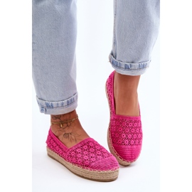 PG1 Espadrilles Ajourées Femme Rose One Lover 1