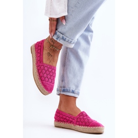PG1 Espadrilles Ajourées Femme Rose One Lover 2