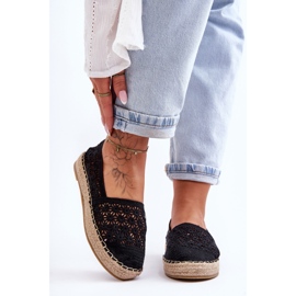 PG1 Espadrilles Ajourées Femme Noir One Lover le noir 4