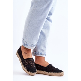 PG1 Espadrilles Ajourées Femme Noir One Lover le noir 3