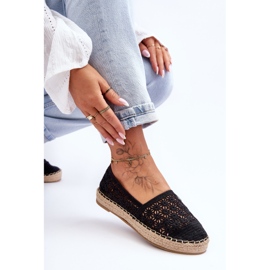 PG1 Espadrilles Ajourées Femme Noir One Lover le noir 2