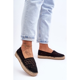 PG1 Espadrilles Ajourées Femme Noir One Lover le noir 5