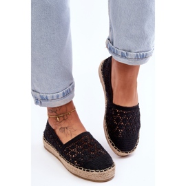 PG1 Espadrilles Ajourées Femme Noir One Lover le noir 6