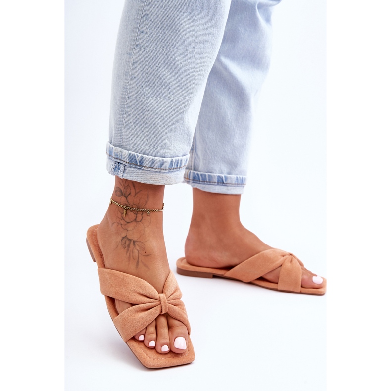 Chaussons Femme Orange Vanilla Sky Velour 1