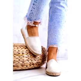 Espadrilles Classiques Femme Big Star JJ274951 Blanc et Gris 3