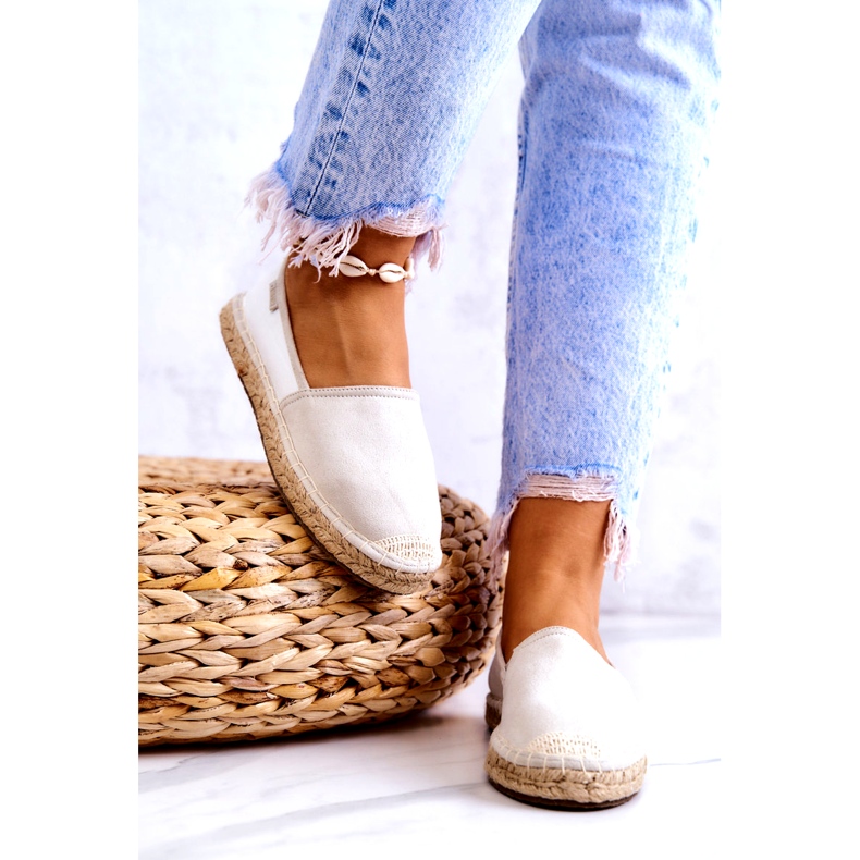 Espadrilles Classiques Femme Big Star JJ274951 Blanc-Gris 3