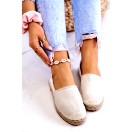 Espadrilles Classiques Femme Big Star JJ274951 Blanc et Gris 5