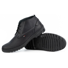 Olivier Chaussures décontractées en cuir pour hommes 234GT noir le noir 3