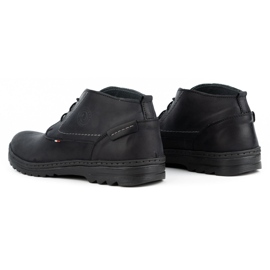 Olivier Chaussures décontractées en cuir pour hommes 234GT noir 5