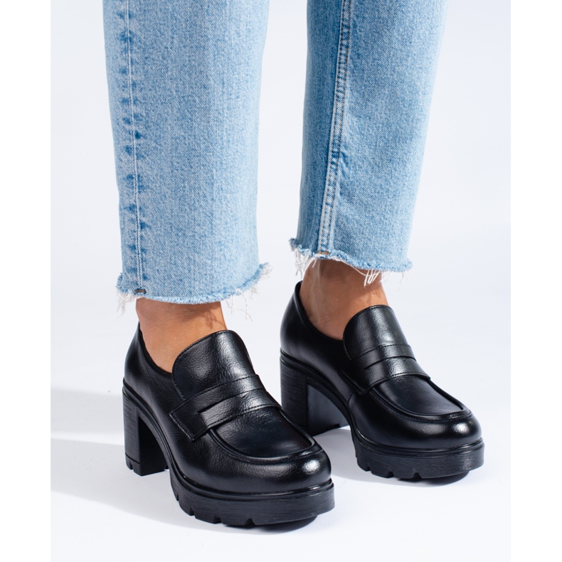 W. Potocki Chaussures noires à talons de Potocki le noir 1