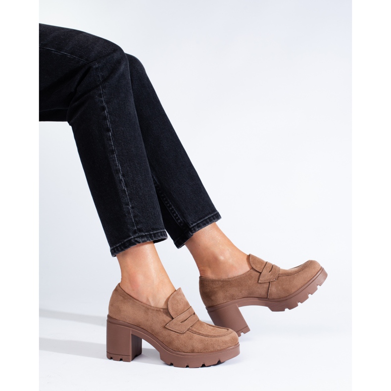 W. Potocki Chaussures à talons beige foncé de Potocki 1 W. Potocki Chaussures à talons beige foncé de Potocki 1