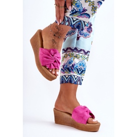 Claquettes Compensées Femme Rose Calama 1 Claquettes Compensées Femme Rose Calama 1