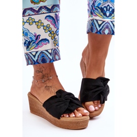 Claquettes Compensées Femme Noir Calama 1