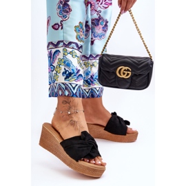 Claquettes Compensées Femme Noir Calama 2