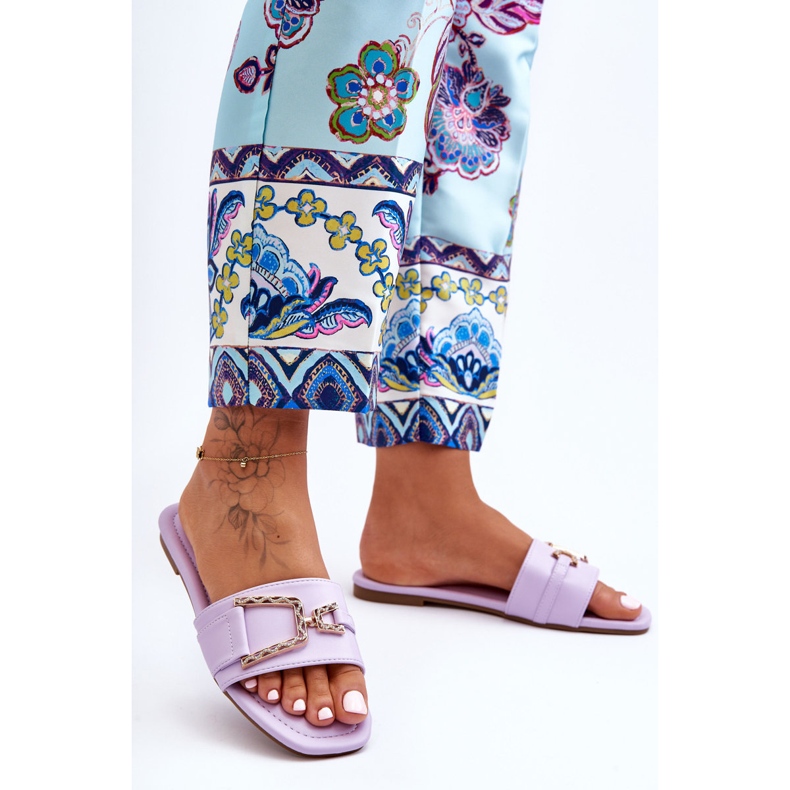 Chaussons Classiques Pour Femmes Avec Ornements Violet Impressionnant 1 Chaussons Classiques Pour Femmes Avec Ornements Violet Impressionnant 1