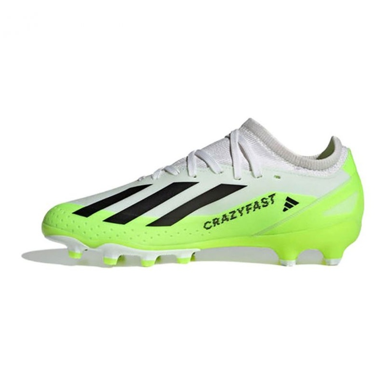 Adidas X Crazyfast.3 Mg Jr IE1567 chaussures de football blanche blanche 1