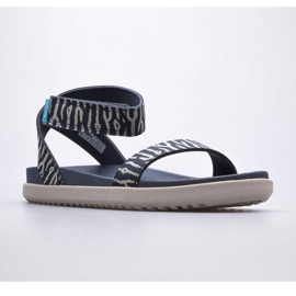 Sandales à imprimé Native Juliet W 61309801-8983 bleu 2
