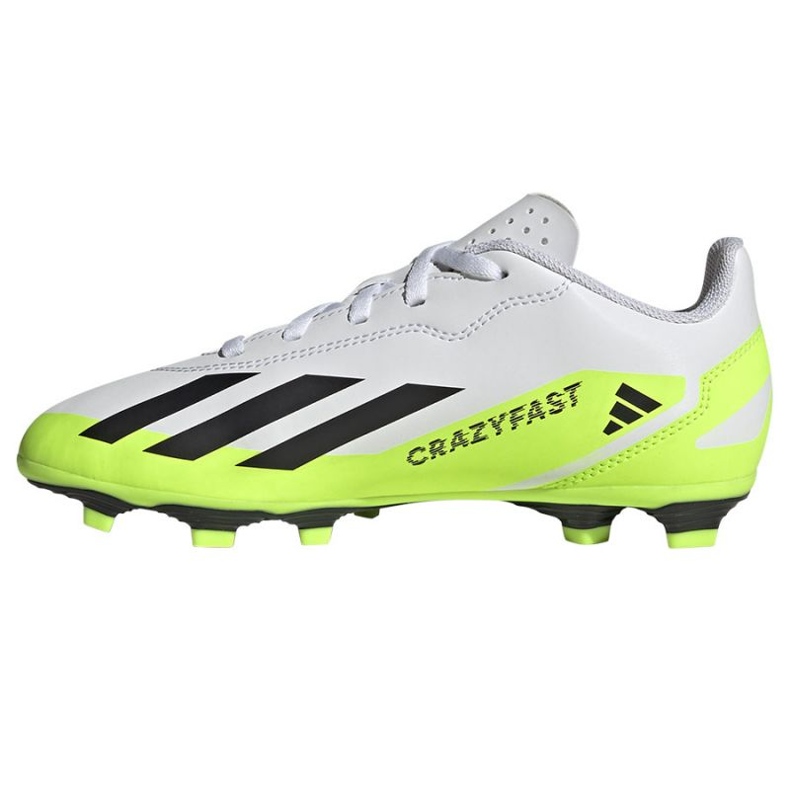 Adidas X Crazyfast.4 FxG Jr IE1588 chaussures de football blanc blanc 1