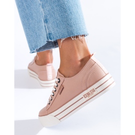 Baskets Big Star KK274016 pour femmes rose 1