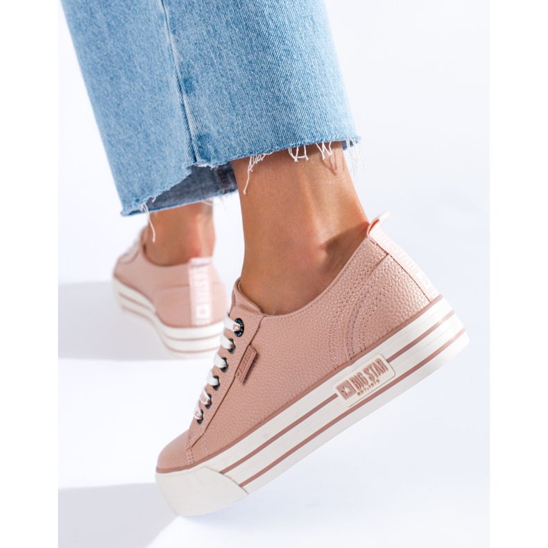 Baskets Big Star KK274016 pour femmes rose 1