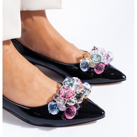 Escarpins femme Shelovet à talons bas noir 1