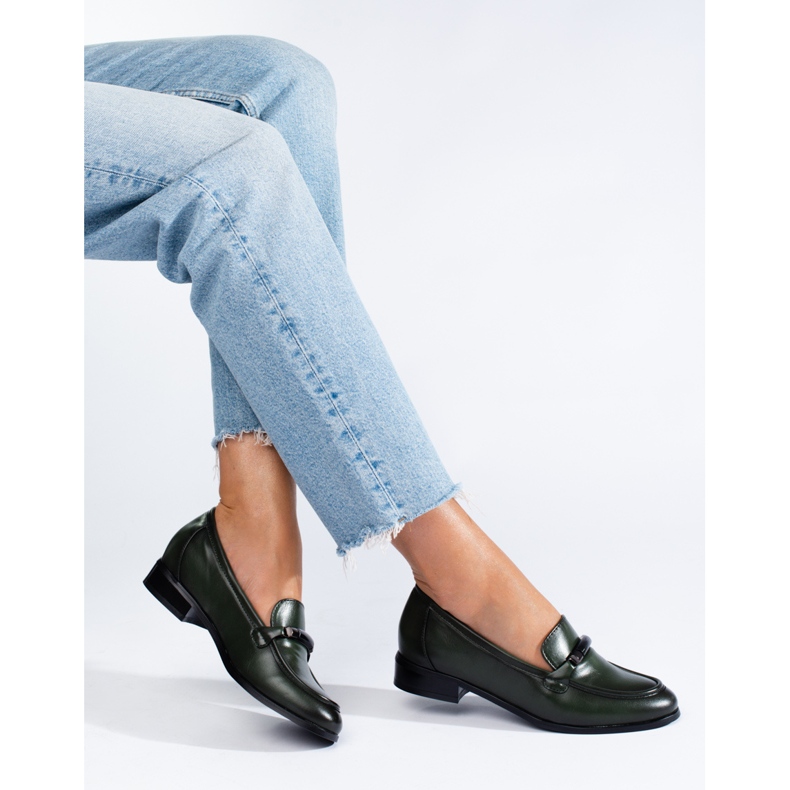 W. Potocki Chaussures élégantes vert foncé de Potocki 1