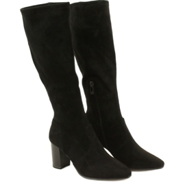 Bottes stretch noires pour femmes Caprice 9-25520-41 044 bottes hauteur genou noires le noir 2 Bottes stretch noires pour femmes Caprice 9-25520-41 044 bottes hauteur genou noires le noir 2
