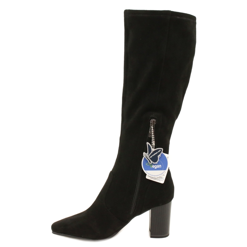 Bottes stretch noires pour femmes Caprice 9-25520-41 044 bottes hauteur genou noires 1