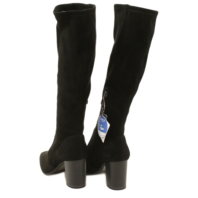 Bottes stretch noires pour femmes Caprice 9-25520-41 044 bottes hauteur genou noires le noir 4 Bottes stretch noires pour femmes Caprice 9-25520-41 044 bottes hauteur genou noires le noir 4