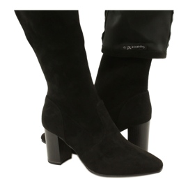 Bottes stretch noires pour femmes Caprice 9-25520-41 044 bottes hauteur genou noires le noir 5 Bottes stretch noires pour femmes Caprice 9-25520-41 044 bottes hauteur genou noires le noir 5