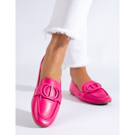 Mocassins roses Shelovet pour femmes élégantes 2 Mocassins roses Shelovet pour femmes élégantes 2