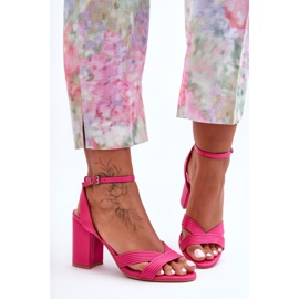 Sandales Zipola Fuchsia Classiques Sur Un Talon rose 5