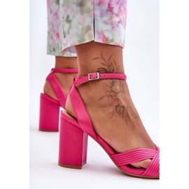 Sandales Zipola Fuchsia Classiques Sur Un Talon rose 3