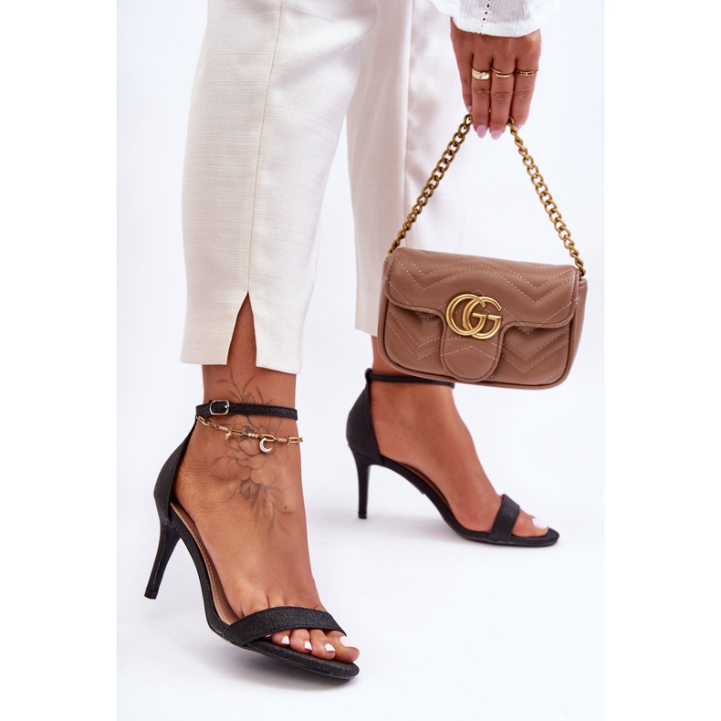 Sandales à talons hauts Gedna noir brillant le noir 2