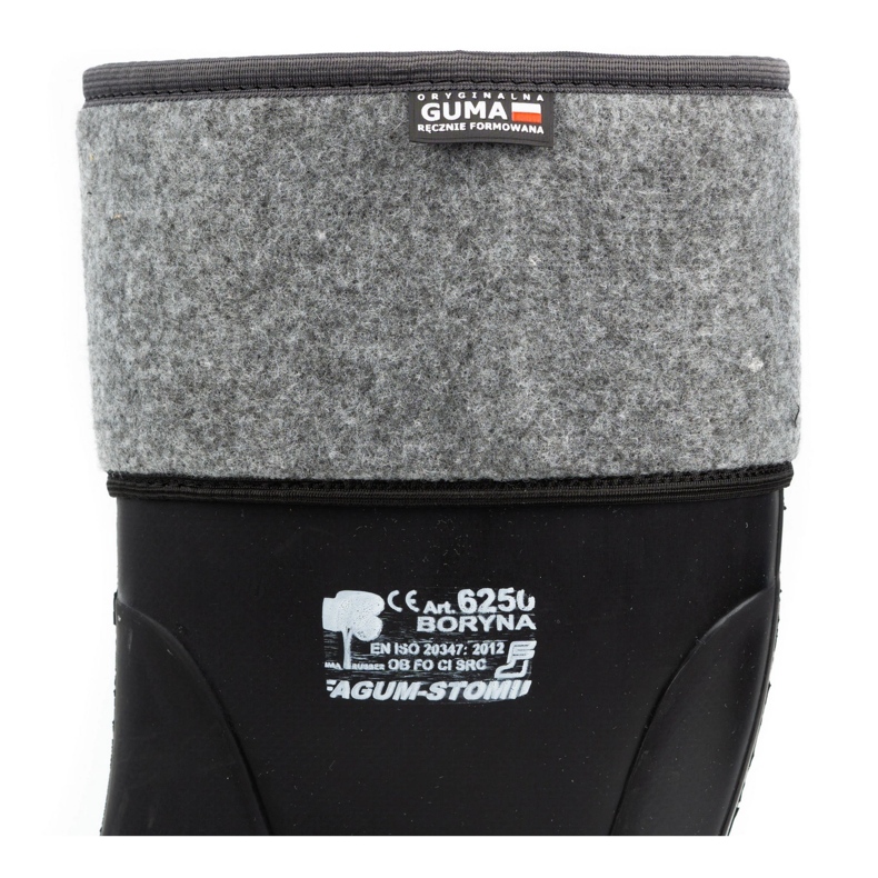 Fagum-Stomil Bottes de travail, bottes en caoutchouc, Boryna 6250 le noir 4