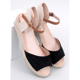 Sandales compensées Eakes Black noir 1