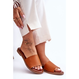 Chaussons classiques Aphrodite camel pour femme brun 2