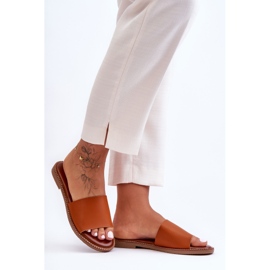 Chaussons classiques Aphrodite camel pour femme brun 3