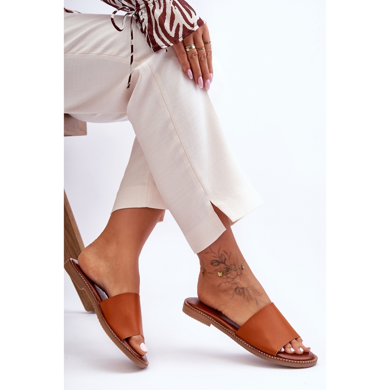 Chaussons classiques Aphrodite camel pour femme brun 1