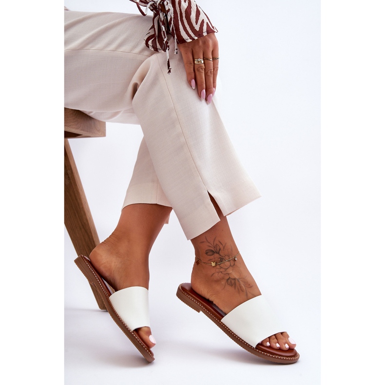 Sandales Classiques Femme Blanc Aphrodite blanche 1