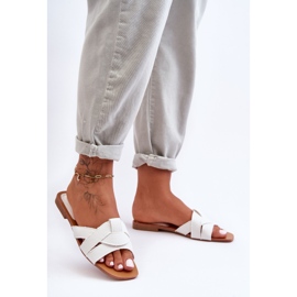 Pantoufles en tissu pour femmes Blanc Aversa 2