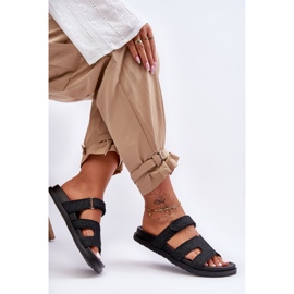 Chaussons Velcro Femme Noir Jose 2