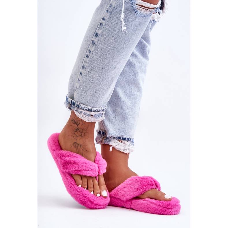 Chaussons Fourrure Femme Chaussons Elma Fuchsia rose 1 Chaussons Fourrure Femme Chaussons Elma Fuchsia rose 1